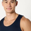 Amazon Essentials Men’s Quick Dry Tech Stretch Active Sleeveless Gym Tank Top Workout Shirt(Navy)