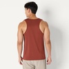Amazon Essentials Men’s Quick Dry Tech Stretch Active Sleeveless Gym Tank Top Workout Shirt(Rich Chestnut Brown)