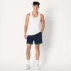 Amazon Essentials Men’s Quick Dry Tech Stretch Active Sleeveless Gym Tank Top Workout Shirt(White)