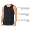 Amazon Essentials Men’s Regular-Fit Sleeveless Tank Tops(Black)