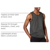 Amazon Essentials Men’s Regular-Fit Sleeveless Tank Tops(Black Charcoal Heather)