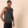 Amazon Essentials Men’s Regular-Fit Sleeveless Tank Tops(Black Charcoal Heather)