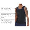 Amazon Essentials Men’s Regular-Fit Sleeveless Tank Tops(Black/Blue)