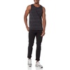 Amazon Essentials Men’s Regular-Fit Sleeveless Tank Tops(Black/Charcoal Heather)