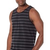 Amazon Essentials Men’s Regular-Fit Sleeveless Tank Tops(Black/Charcoal Heather)