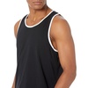 Amazon Essentials Men’s Regular-Fit Sleeveless Tank Tops(Black/White)