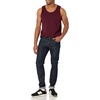 Amazon Essentials Men’s Regular-Fit Sleeveless Tank Tops(Burgundy)