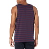 Amazon Essentials Men’s Regular-Fit Sleeveless Tank Tops(Burgundy Navy Stripe)