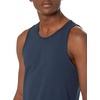 Amazon Essentials Men’s Regular-Fit Sleeveless Tank Tops(Burgundy Navy Stripe)