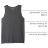 Amazon Essentials Men’s Regular-Fit Sleeveless Tank Tops(Charcoal Heather)