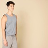 Amazon Essentials Men’s Regular-Fit Sleeveless Tank Tops(Light Grey Heather)