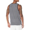 Amazon Essentials Men’s Regular-Fit Sleeveless Tank Tops(Navy White Stripe)