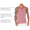 Amazon Essentials Men’s Regular-Fit Sleeveless Tank Tops(Red/White)