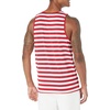 Amazon Essentials Men’s Regular-Fit Sleeveless Tank Tops(Red/White)