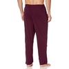 Amazon Essentials Men’s Relaxed-Fit Lightweight Cotton Knit Lounge Pajama Pants(Burgundy)