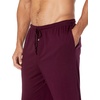 Amazon Essentials Men’s Relaxed-Fit Lightweight Cotton Knit Lounge Pajama Pants(Burgundy)