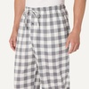 Amazon Essentials Men’s Relaxed-Fit Lightweight Cotton Knit Lounge Pajama Pants(Grey Buffalo Check)