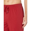 Amazon Essentials Men’s Relaxed-Fit Lightweight Cotton Knit Lounge Pajama Pants(Red)