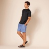 Amazon Essentials Men’s Slim-Fit Short-Sleeve Quick-Dry UPF 50 Swim Tee, Breathable Stretchable Fabric, Raglan Seams(Black)