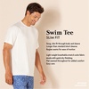 Amazon Essentials Men’s Slim-Fit Short-Sleeve Quick-Dry UPF 50 Swim Tee, Breathable Stretchable Fabric, Raglan Seams(Blue)
