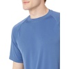 Amazon Essentials Men’s Slim-Fit Short-Sleeve Quick-Dry UPF 50 Swim Tee, Breathable Stretchable Fabric, Raglan Seams(Blue)