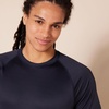 Amazon Essentials Men’s Slim-Fit Short-Sleeve Quick-Dry UPF 50 Swim Tee, Breathable Stretchable Fabric, Raglan Seams(Dark Navy)