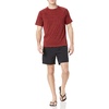 Amazon Essentials Men’s Slim-Fit Short-Sleeve Quick-Dry UPF 50 Swim Tee, Breathable Stretchable Fabric, Raglan Seams(Red Heather)