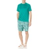 Amazon Essentials Men’s Slim-Fit Short-Sleeve Quick-Dry UPF 50 Swim Tee, Breathable Stretchable Fabric, Raglan Seams(Teal Green)
