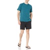 Amazon Essentials Men’s Slim-Fit Short-Sleeve Quick-Dry UPF 50 Swim Tee, Breathable Stretchable Fabric, Raglan Seams(Teal Heather)