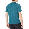 Amazon Essentials Men’s Slim-Fit Short-Sleeve Quick-Dry UPF 50 Swim Tee, Breathable Stretchable Fabric, Raglan Seams(Teal Heather)