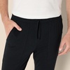 Amazon Essentials Men’s Soft Lightweight Knit Cotton Blend Jogger Pajama Pants(Black)