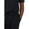 Amazon Essentials Men’s Super Soft Modal Cotton Pajama Set, T-Shirt and Full-Length Bottoms Loungewear(Black)