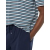 Amazon Essentials Men’s Super Soft Modal Cotton Pajama Set, T-Shirt and Full-Length Bottoms Loungewear(Black Navy Mix Stripe)