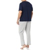 Amazon Essentials Men’s Super Soft Modal Cotton Pajama Set, T-Shirt and Full-Length Bottoms Loungewear(Grey Puffin)