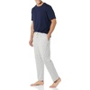 Amazon Essentials Men’s Super Soft Modal Cotton Pajama Set, T-Shirt and Full-Length Bottoms Loungewear(Grey Puffin)