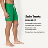 Amazon Essentials Men’s Swim Trunks with Mesh Lining, Pockets, Drawstring Closure(Dark Green)
