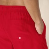 Amazon Essentials Men’s Swim Trunks with Mesh Lining, Pockets, Drawstring Closure(Red)