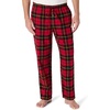 Amazon Essentials Men’s 100% Cotton Flannel Sleep Pant, Relaxed Fit Lounge Pants with Elastic Waist and Drawstring(Cherry Red Black Plaid)