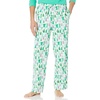 Amazon Essentials Men’s 100% Cotton Flannel Sleep Pant, Relaxed Fit Lounge Pants with Elastic Waist and Drawstring(Ecru Festive Tree)