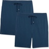 Amazon Essentials Men’s 7″ Cotton Knit Pajama Shorts, Loungewear, Pack of 2(Indigo)