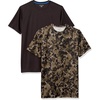 Amazon Essentials Men’s Active Performance Tech T-Shirt – Discontinued Colors, Pack of 2(Olive Geo Camo/Black)