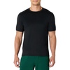 Amazon Essentials Men’s Active Quick Dry Moisture Wicking Tech Stretch Lightweight Short-Sleeve T-Shirt(Black)