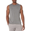 Amazon Essentials Men’s Active Quick Dry Moisture-Wicking Tech Stretch Lightweight Sleeveless Muscle Shirt(Black Heather)