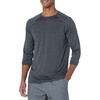 Amazon Essentials Men’s Active Quick Dry Tech Stretch Lightweight Long-Sleeve T-Shirt (Available in Big&Tall)(Charcoal Space Dye)