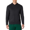 Amazon Essentials Men’s Athletic Soft Performance Lightweight Gym Workout Hoodie Sweatshirt with Kangaroo Pocket(Space Dye Black)