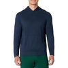 Amazon Essentials Men’s Athletic Soft Performance Lightweight Gym Workout Hoodie Sweatshirt with Kangaroo Pocket(Space Dye Navy)
