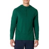 Amazon Essentials Men’s Athletic Soft Performance Lightweight Quarter-Zip Running Long Sleeve Workout Top(Space Dye Green)