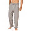 Amazon Essentials Men’s Cotton Poplin Straight-Fit Pajama Pants with Pockets, Elastic Waist, Drawstring(Black Grey Plaid)