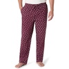 Amazon Essentials Men’s Cotton Poplin Straight-Fit Pajama Pants with Pockets, Elastic Waist, Drawstring(Burgundy Puffin)
