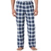 Amazon Essentials Men’s Cotton Poplin Straight-Fit Pajama Pants with Pockets, Elastic Waist, Drawstring(Indigo Country Plaid)